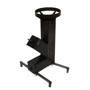 Soba de gatit cu lemne 120 mm cu picioare detasabile, laser