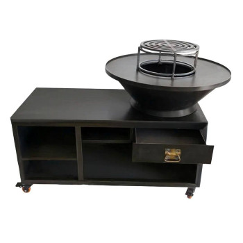 Gratar cu plita rotunda 850 x 950, plita 10mm