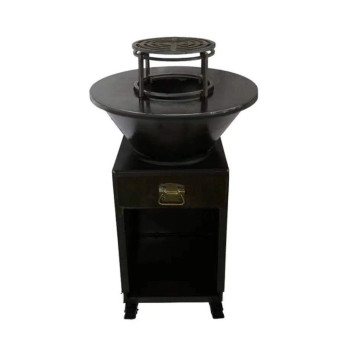 Gratar cu plita rotunda 650x900, tabla 10mm