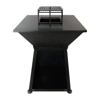 Gratar cu plita patrata 750x750x950, tabla 10mm