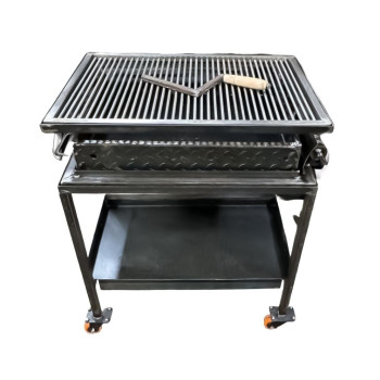 Gratar 70x50 cu inaltime reglabila , tabla de 3 mm , grill 6 mm