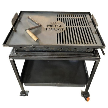 Gratar 70x50 cu inaltime reglabila, tabla de 3 mm  