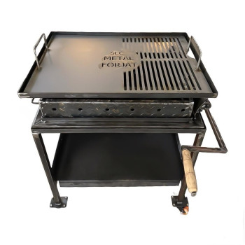 Gratar 70x50 cu inaltime reglabila, tabla de 3 mm  