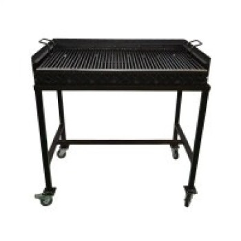 Gratar 70x42x85 pe 2 nivele pe cadru cu roti 