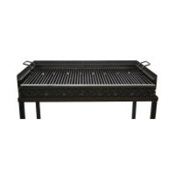 Gratar 70x42x85 pe 2 nivele pe cadru cu roti 